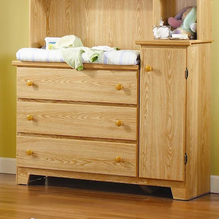 3 Drawer 1 Door Combo Dresser